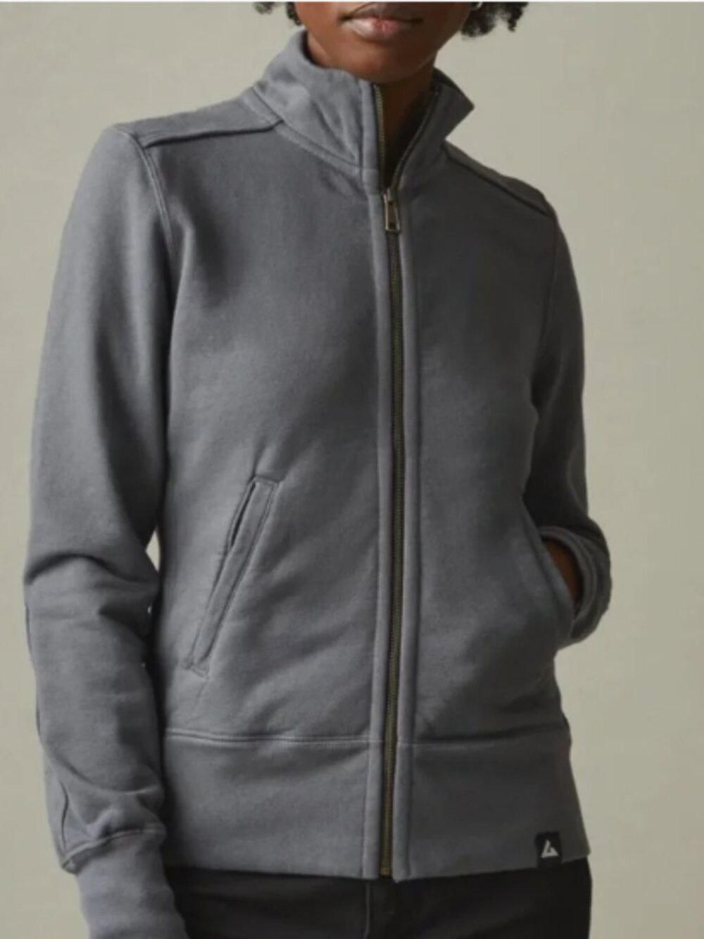 NWOT American Giant Charcoal Moto Full-Zip Sweatshirt